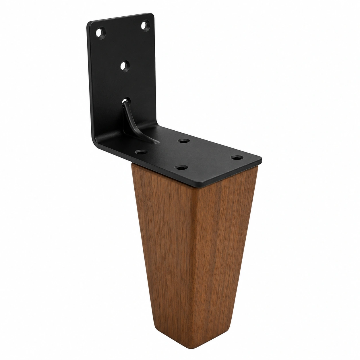 Angle bracket mounted sofa legs