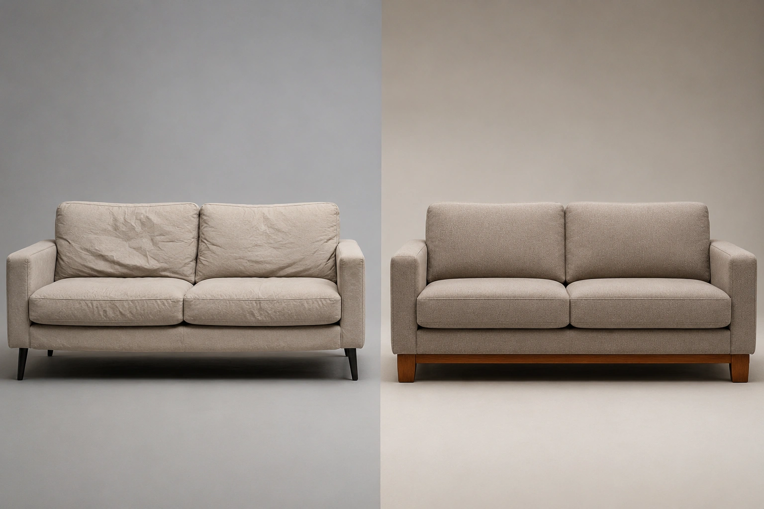 Price versus quality sofa comparison