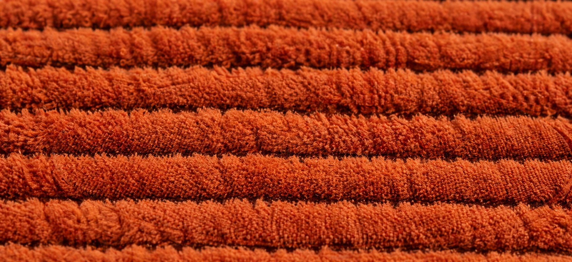 Chenille fabric showing soft yarn loops texture