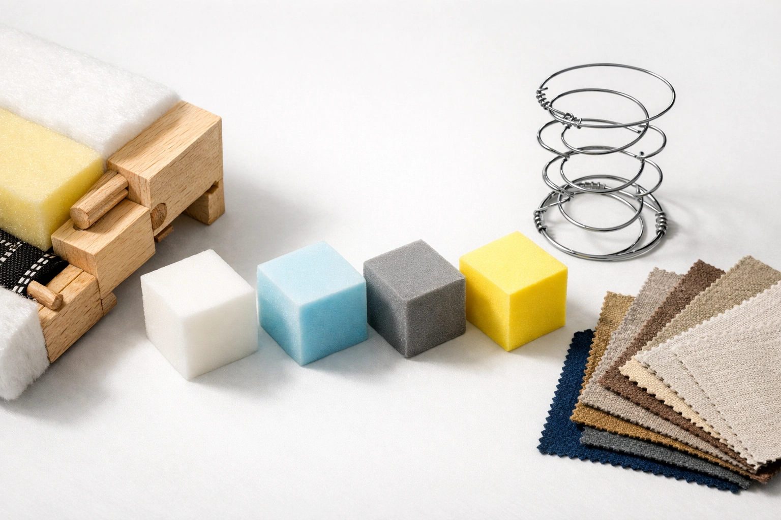 Examining sofa frame and cushion materials