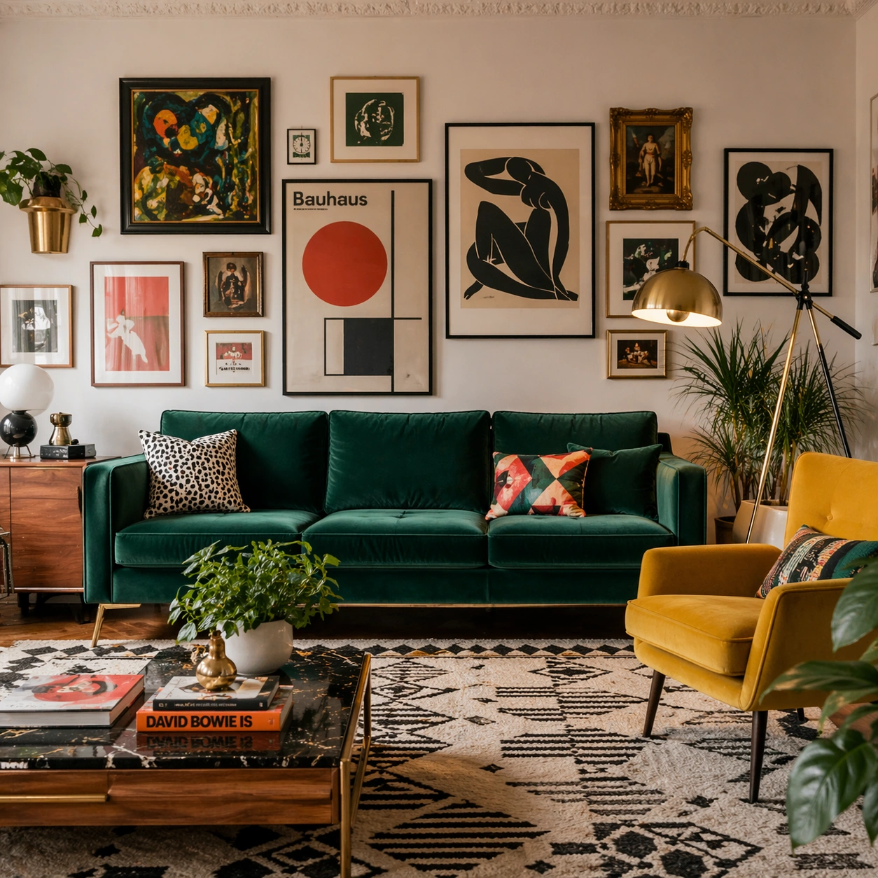 Colorful fabric sofas in various styles