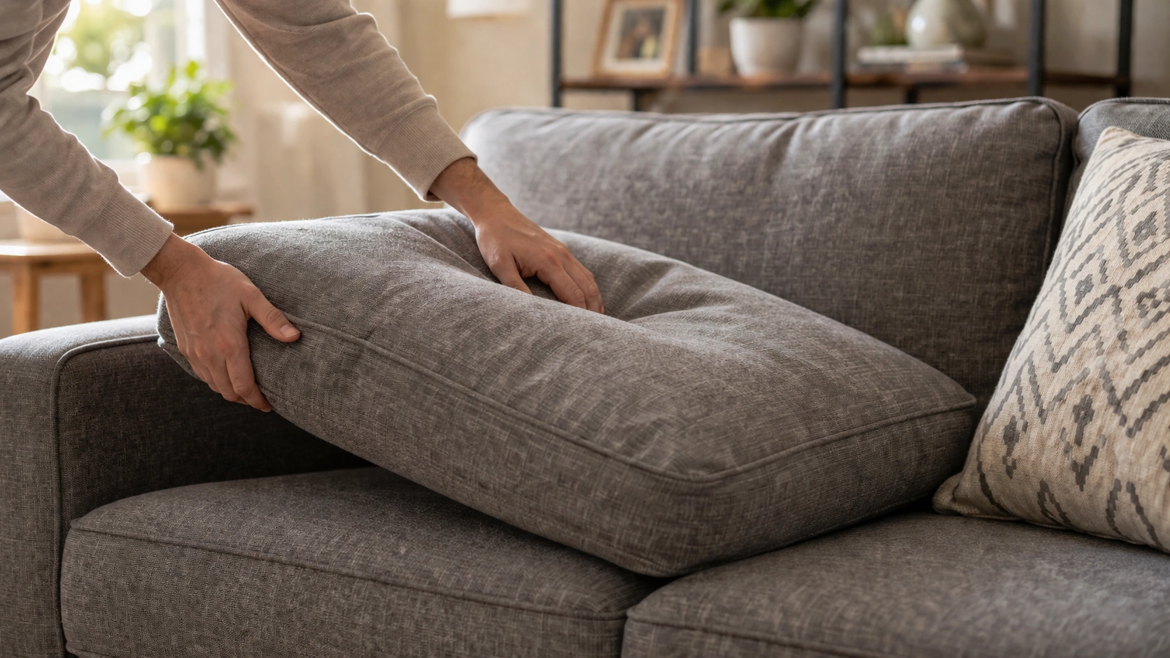 Proper sofa cushion rotation and maintenance to prevent future sagging and extend cushion life