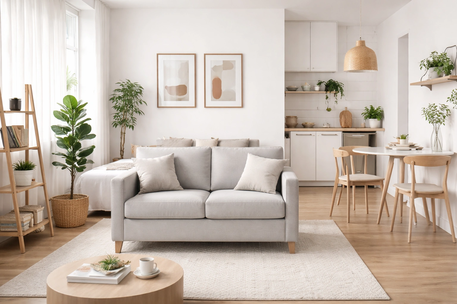 Compact sofa for small apartment