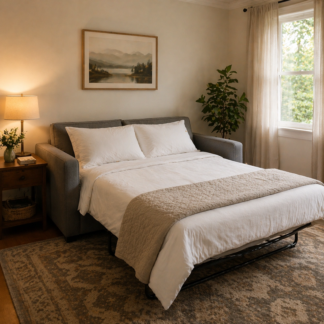 Guest room sofa