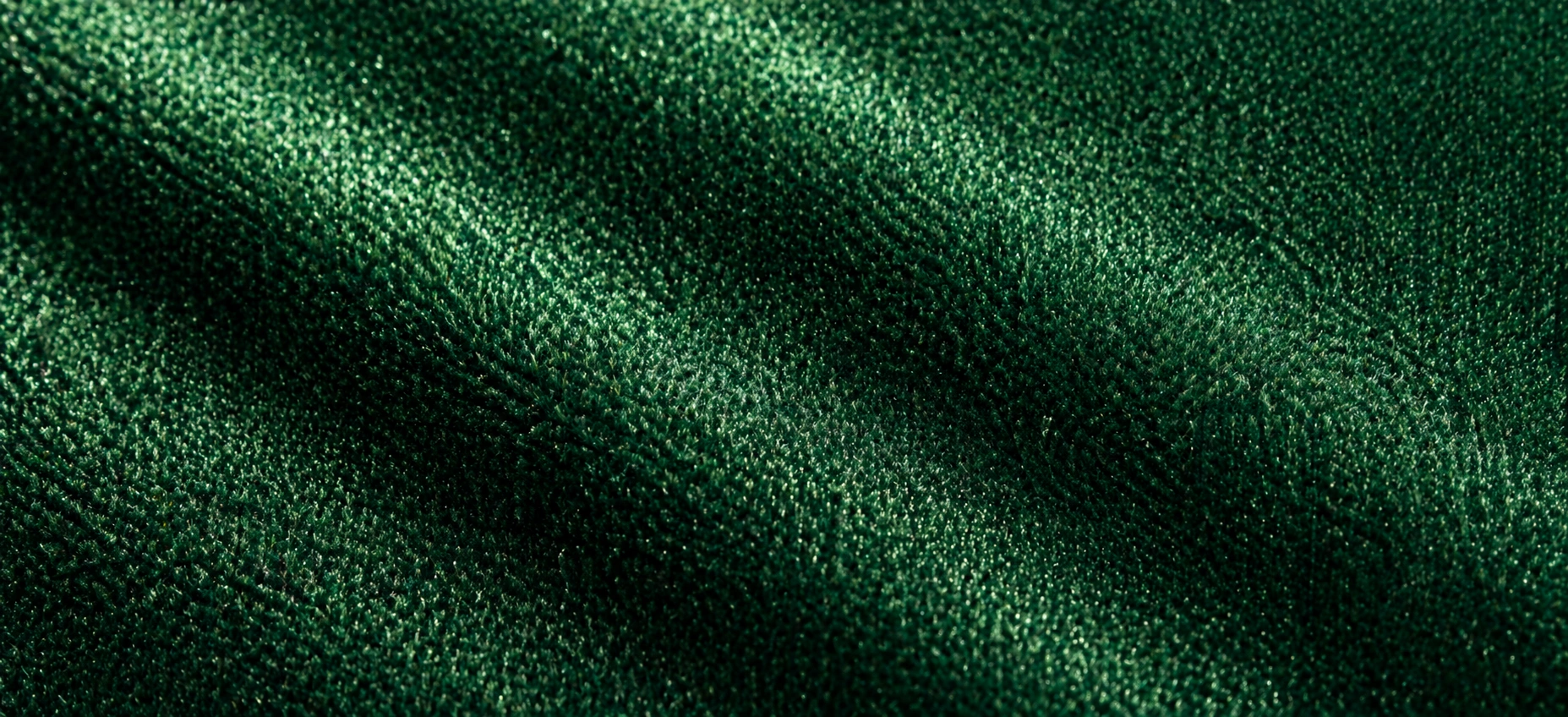 Luxurious velvet fabric pile texture in close-up
